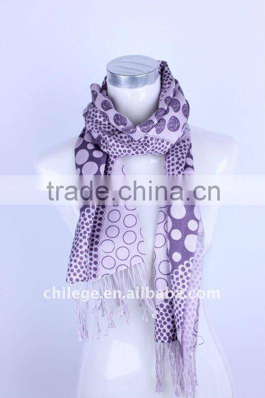high quality fashion winter ladies printed wool/cashmere/silk blended scarf poncho stole with tassel winter accessories