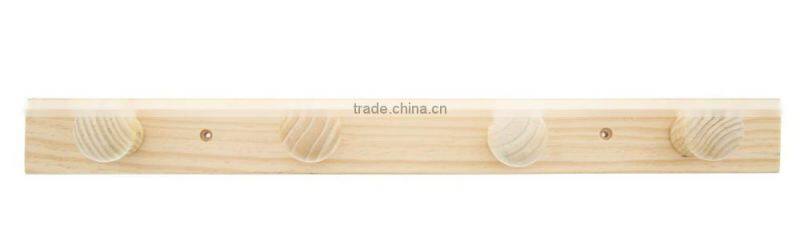 Unfinished Natural Bamboo Wall Mount Expanding Rack