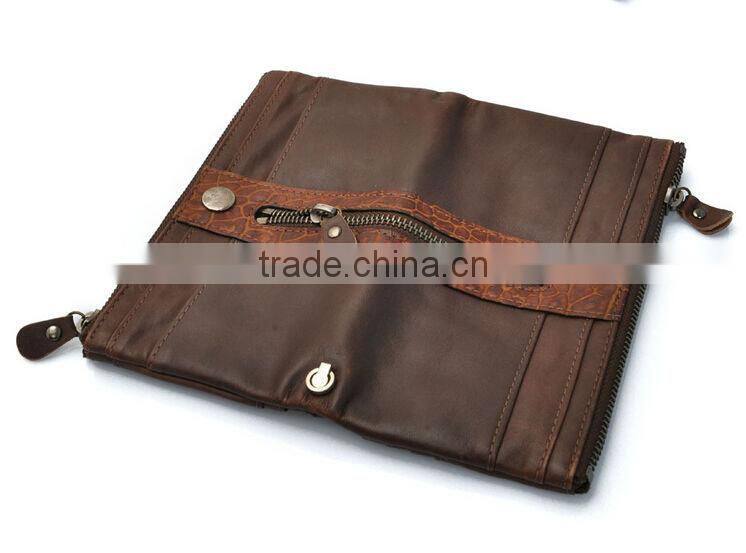 vintage men's business wallets customized genuine leather wallet