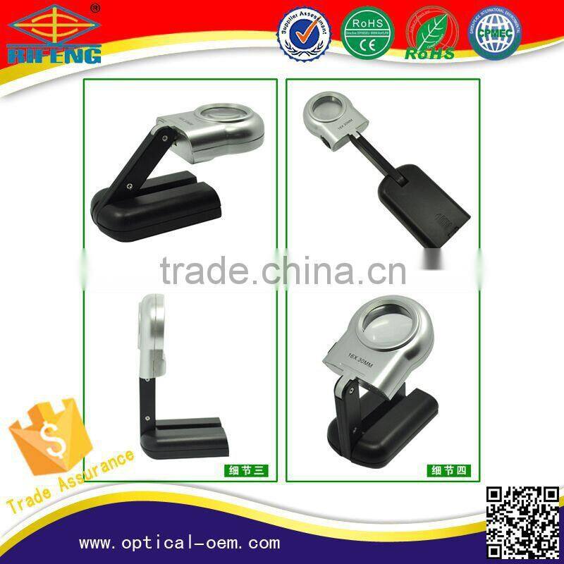 High quality reading foldable LED light magnifying glass