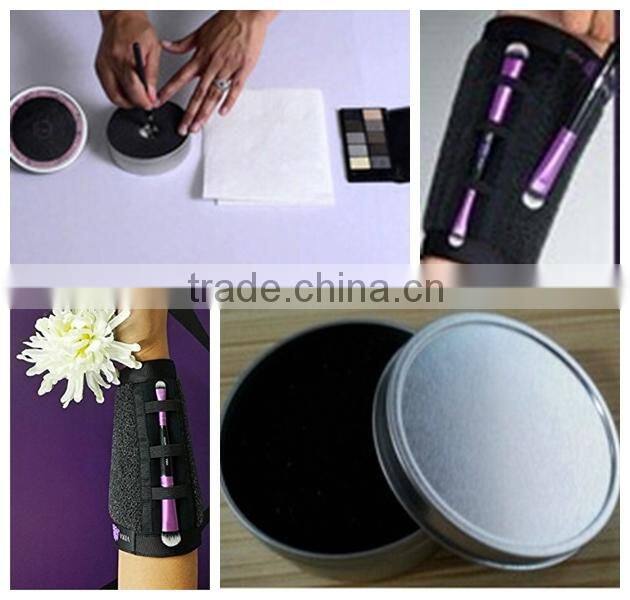 Jialianyin Hot Sale One Color Switch Sponge/Makeup Brush Cleaner/Make up Brush Tools with Metal Box