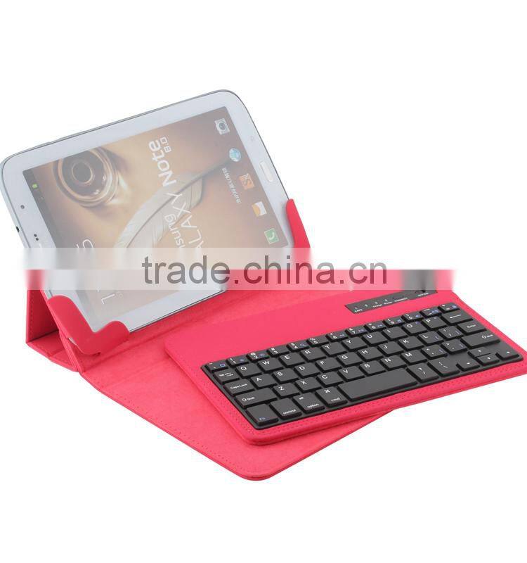 red Universal Leather Case Flip Cover for 7 inch Tablet Pu Stand Leather keybord Case