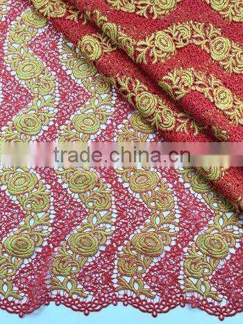 2015 Best selling african cord lace fabrics nigeria cord lace