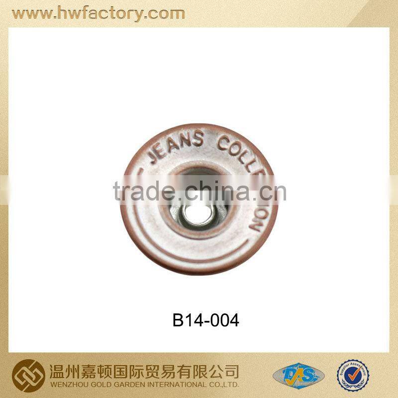fashion design custom jean button