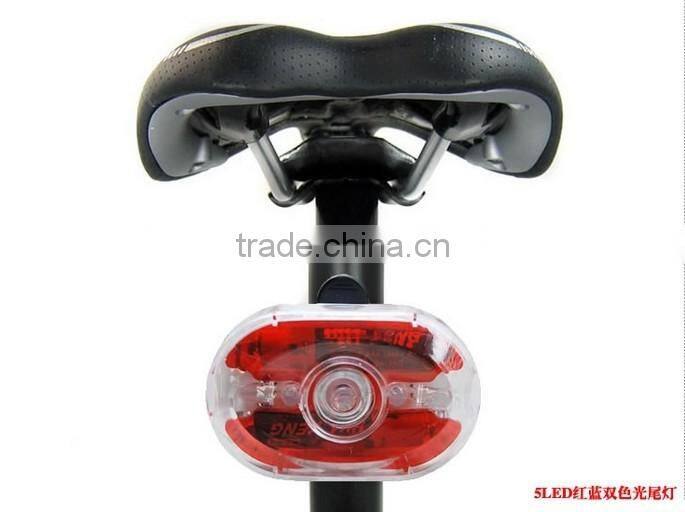 2015hot sale bicycle front light+rear light set 1wat super bright light set bike light set