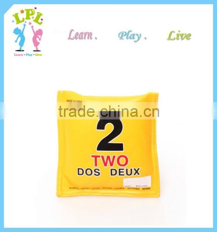 PU leather exquisite game square bulk juggling ball