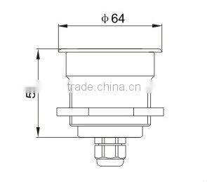 CEP-022 Swimming pool end fitting for fiber optic end fittings