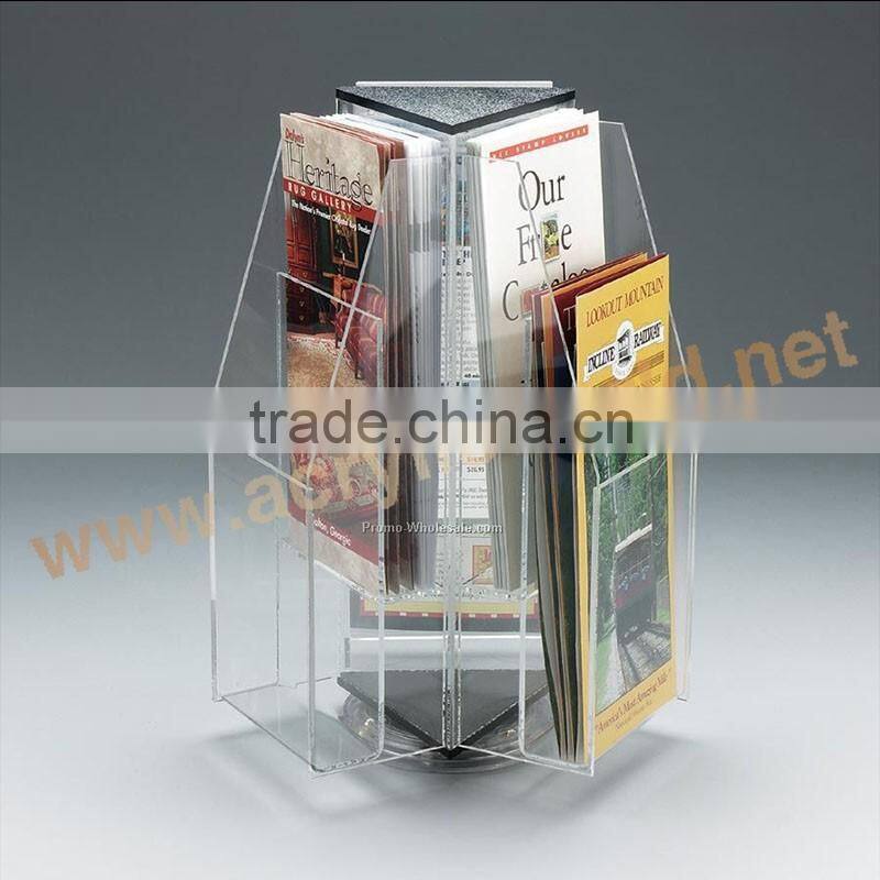 acrylic toptable free standing brochure holder