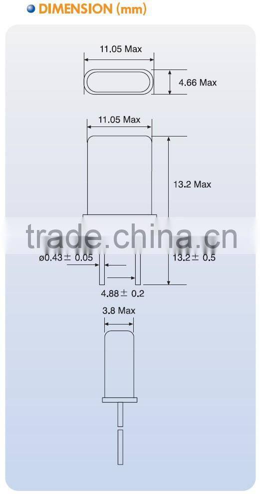 HC-49U Quartz Crystal-Metering
