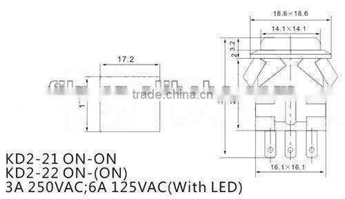 doorbell push button switch with lamp YL6-41 wireless