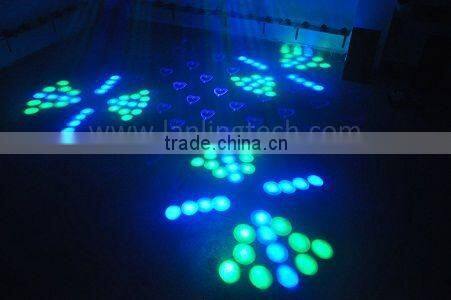 3 Claw moonflower 18W RGBYW LED Light and 500mW RB Animation Twinkling Laser Light