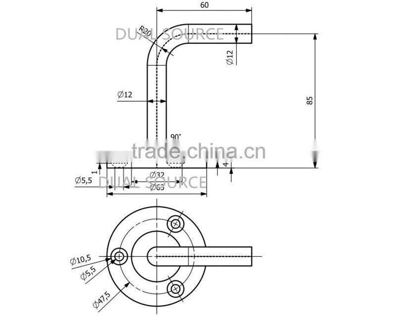 STAINLESS STEEL HANDRAIL BRACKET