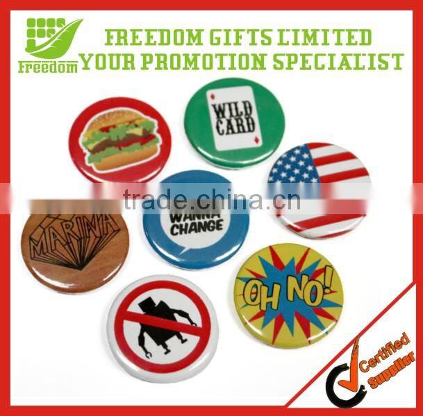 Hot Selling Custom Brand Cute Tin Badge Buttons