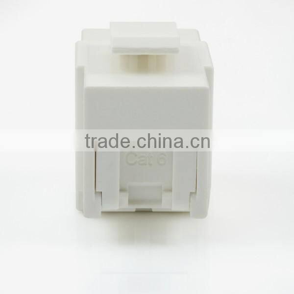 Cat 6 UL RoHS 180Degree UTP Modular Keystone Jack With Dust Door
