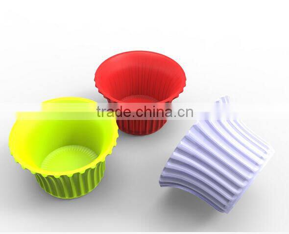 design mini silicone cake mould, cake mould, Attractive silicone cake cup mould