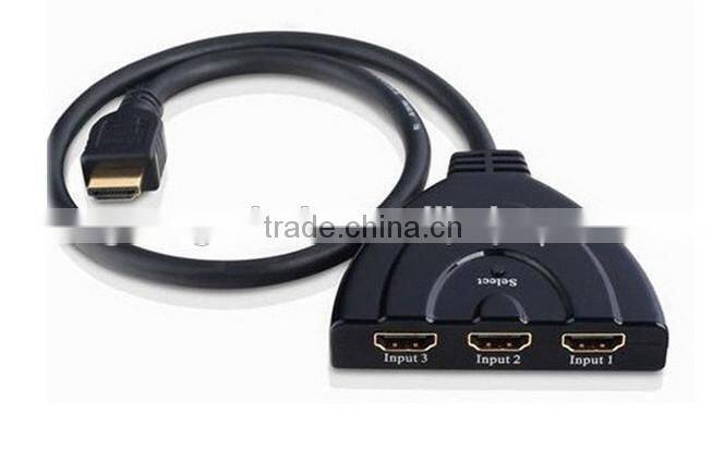 NEW HDMI Switcher 3x1 with 50cm Pigtail HDMI Cable