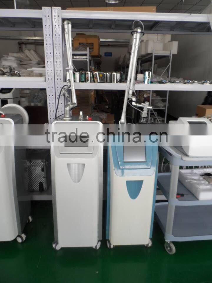 Fractional co2 laser equipment RF mental tube for vaginal rejuvenation/ wrinkle scar acne removal