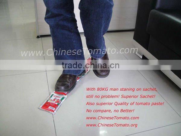 70 g sachet tomato paste in box and in carton