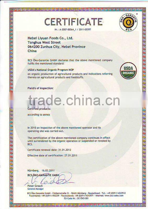 Fresh Chestnuts Crop 2011