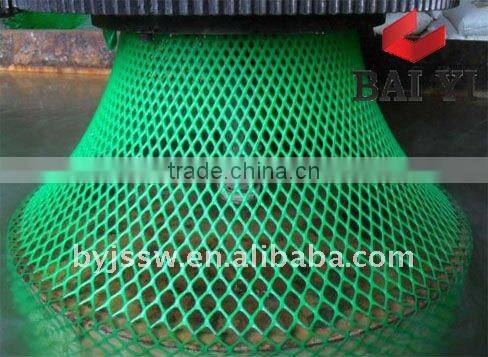 Mesh gutter protection plastic