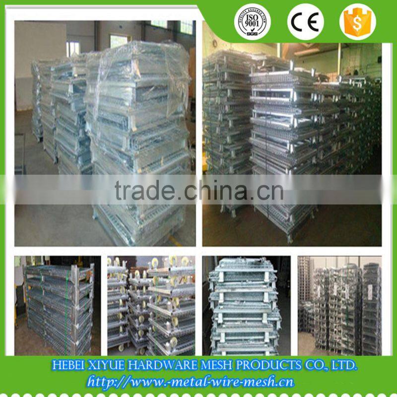 High capacity stackable storage Industrial wire mesh containers