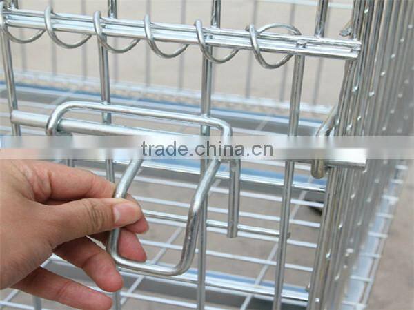 wire steel storage container cage pallet