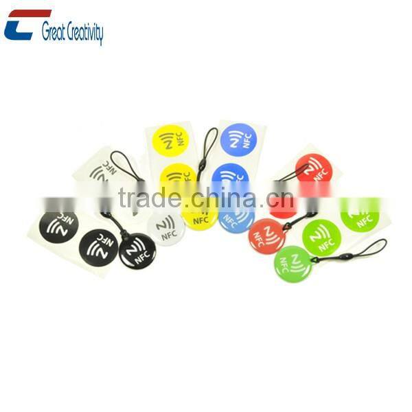 Adhensive Letters Custom Mini Stickers HF RFID Paper Tag in Roll Small NFC Tag