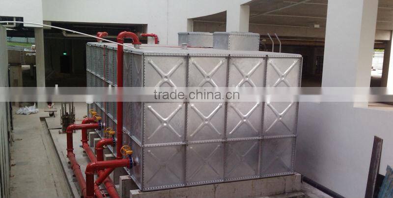 Hot-dipped galvanized water tank 1m*1m, 1.22m*1.22m