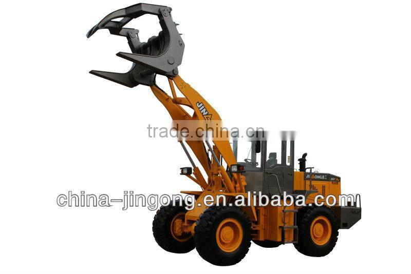 Log grapper loader JGM738J wheel loader with quick shift equipment