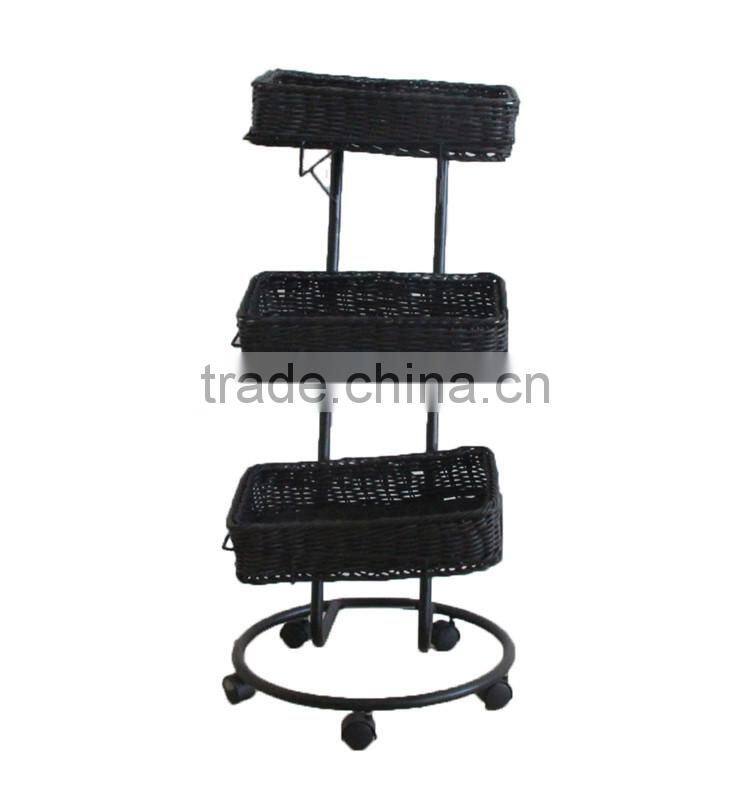 Creative wholesale supermarket accessories display stand storage basket