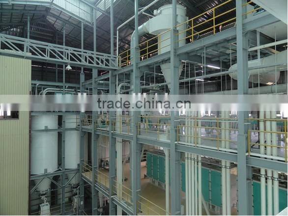 Small scale corn processing machine for corn flour production line