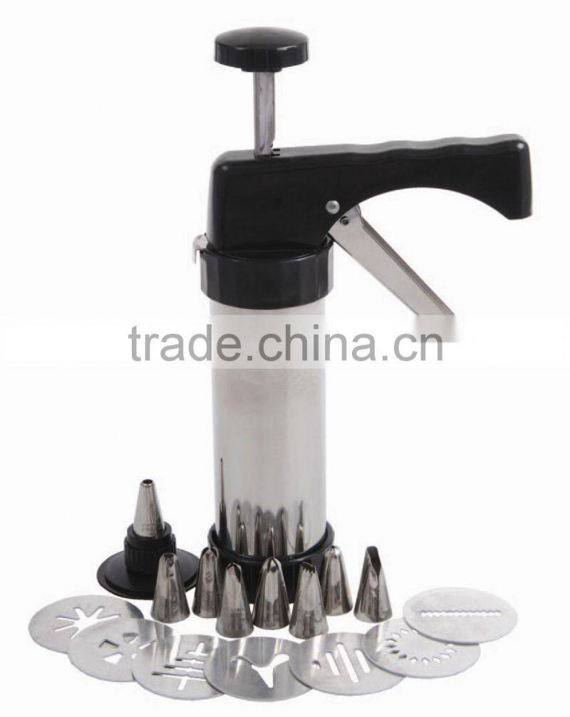 Stainless Steel Biscuit Decorating Cookie Press Maker