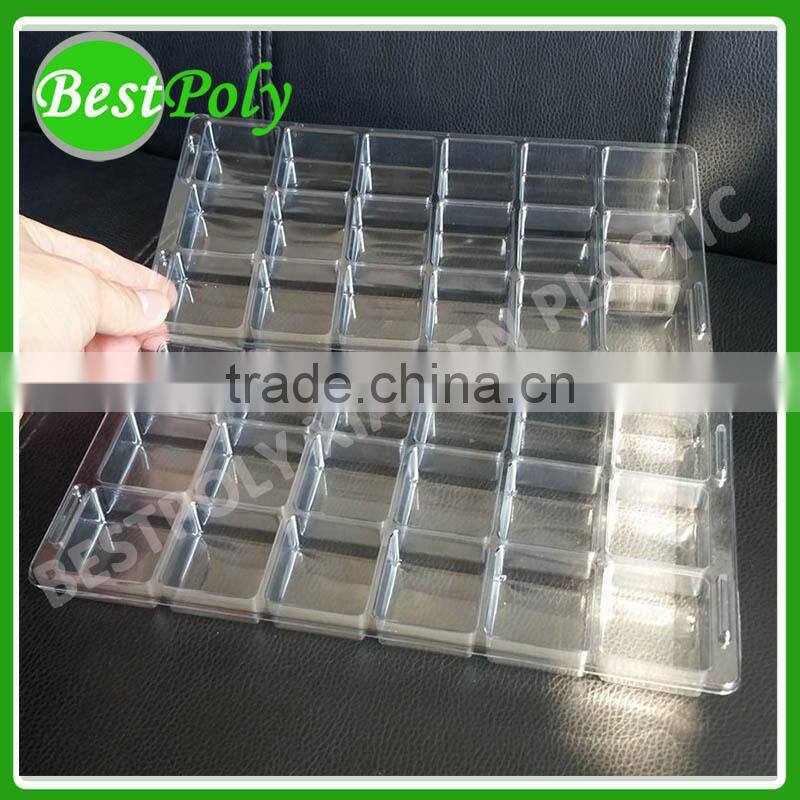 2015 Custom bliter chocolate try,plastic tray for biscuit