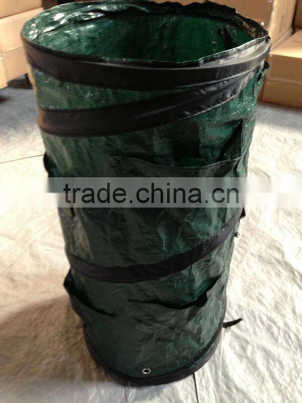 Plastic Pop Up Garden Strawberry Planter Bags With Holes