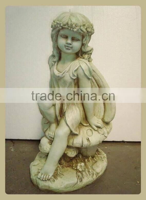 Girl Polyresin Garden Angle Cherubs Statue Decoration Little Angel Statue