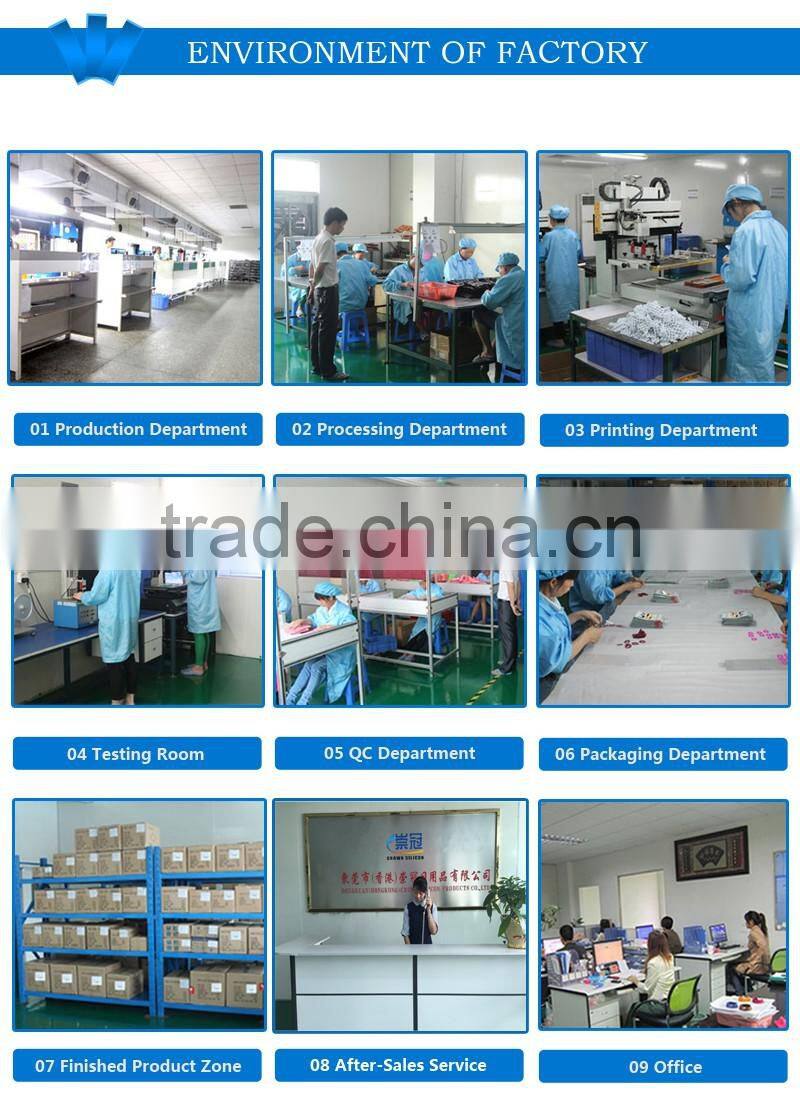 High quality silicone rubber color pencil case with office&school supplies