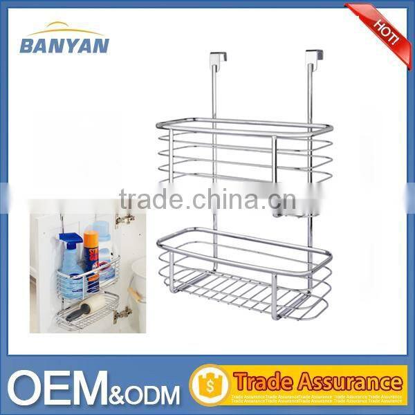 china factory hot item chrome kitchen Over Cabinet Door Baskets