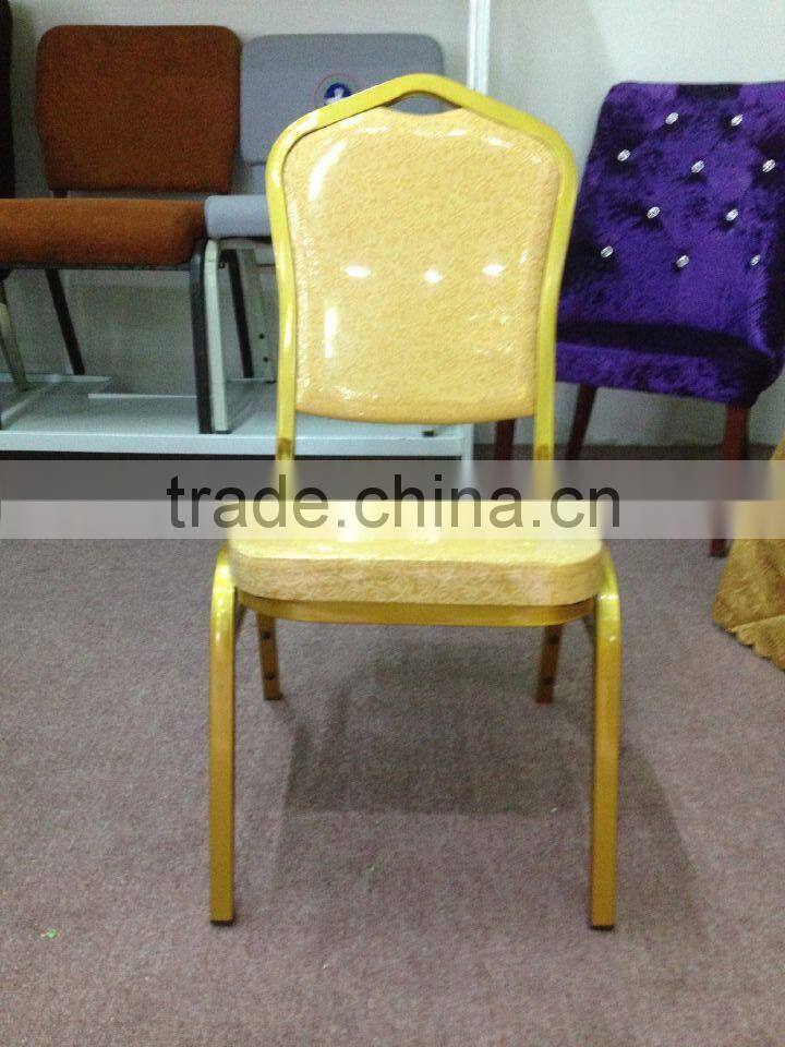 Popular Wedding Event Stackable Chair stainless steel legs dining chair