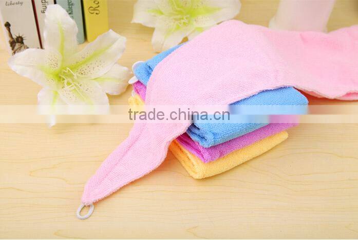 Q042 Fiber dry hair cap thickening buckle shower cap hair quick dry towel