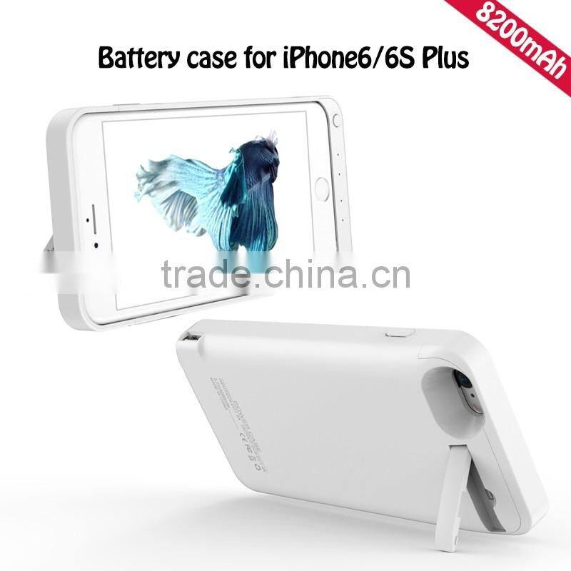 New Arrival Powerful 8200mAh Battery Case For iPhone6/6s Plus Coloful Back Battery Case For Mobile Phone