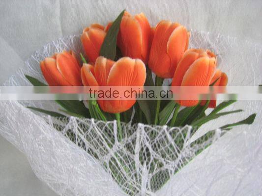 Silk Tulips Flower Artificial Tulip Arrangement Nature Touch Tulip