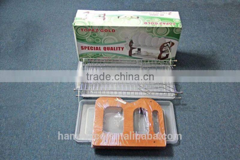 closeout 2-layer dish drainer