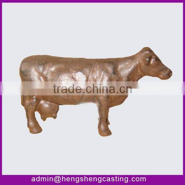 garden antique cast iron small cow