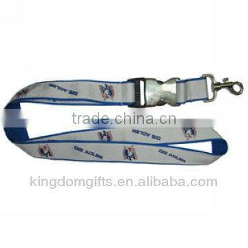 Silk Screen Printing Polyester Lanyard Strap with buckle