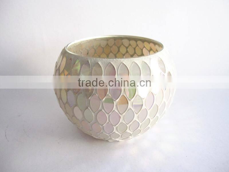 Elegant Mosaic Decorative Long Stem Vases