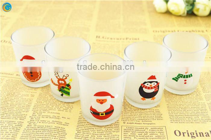 candle holder glass printed industrial lamp vintage