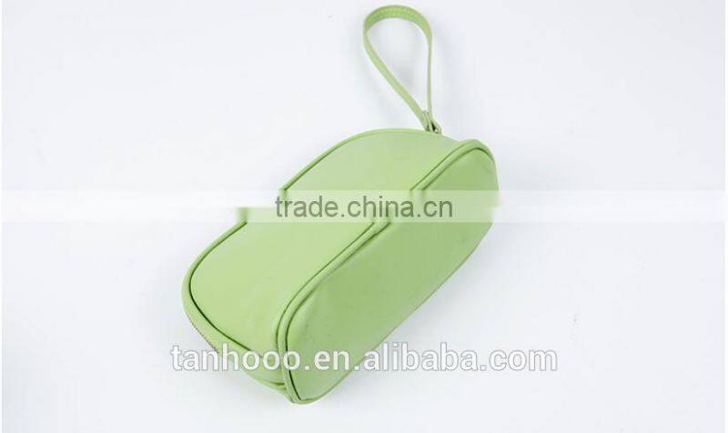 waterproof pu leather small packaging travel plain makeup bag
