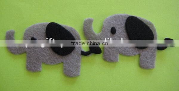 hot selling eco friendly new products promotional gift cute felt fabric textile elephant scrapbooking on alibaba express