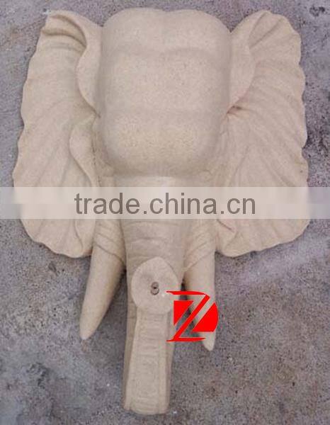 wall decoration elephant head statue