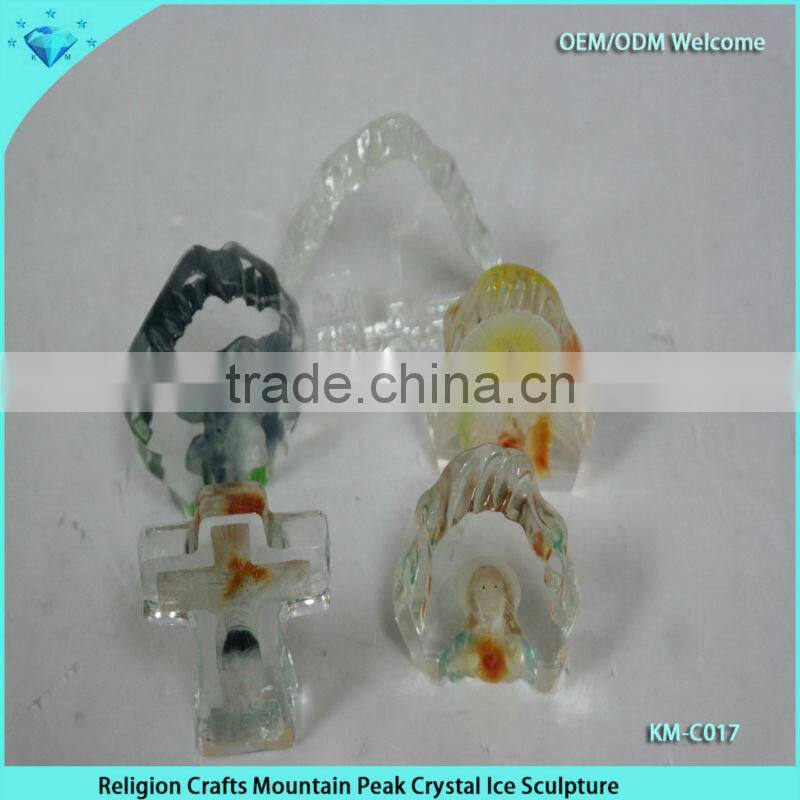 2014New design Religious crystal jesus